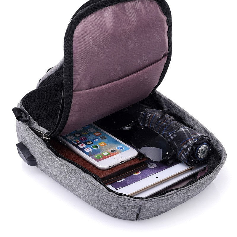 Borsa a tracolla antifurto con ricarica USB-sicurezza e praticità sempre con te.