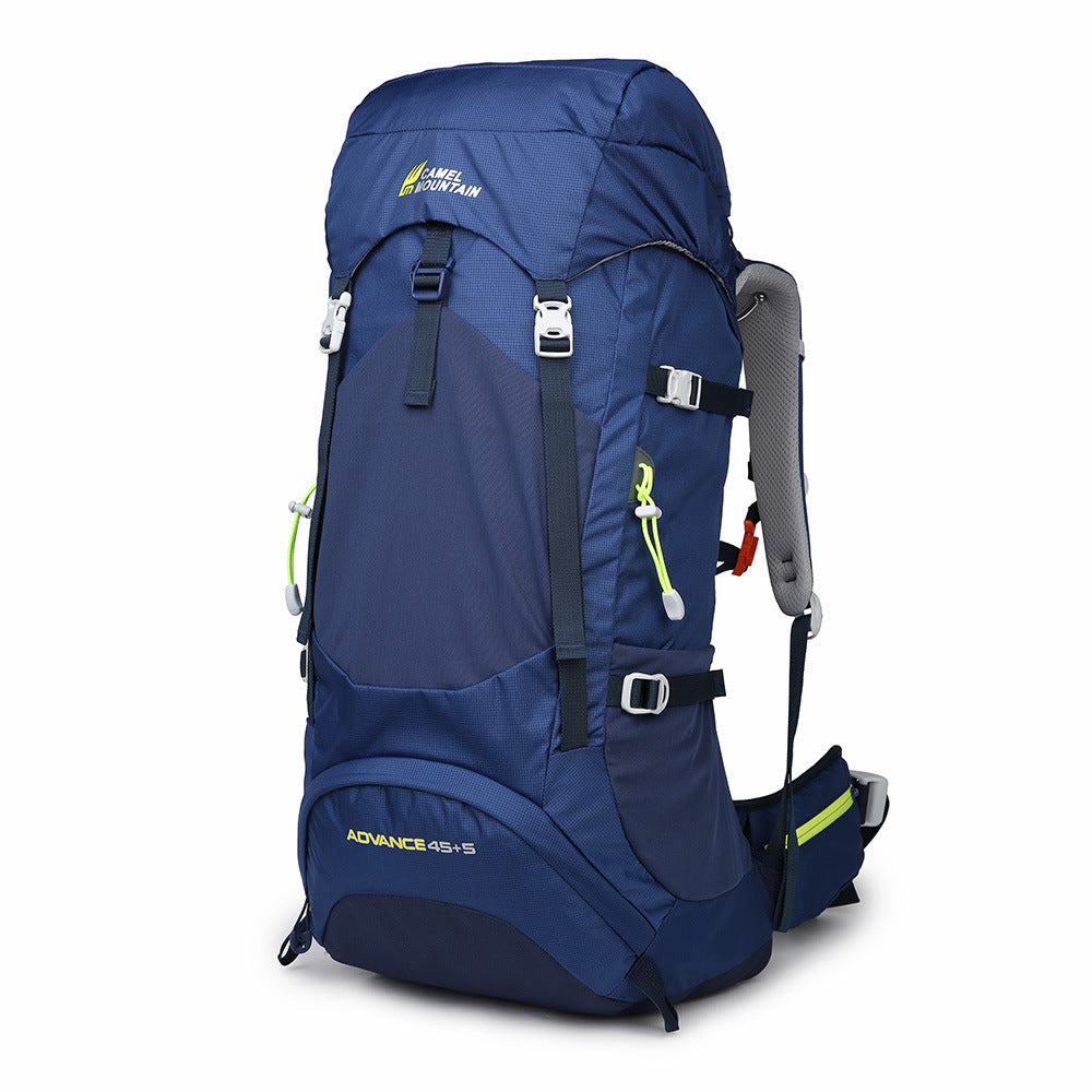 Borsa da campeggio resistente e capiente, con tracolla regolabile.