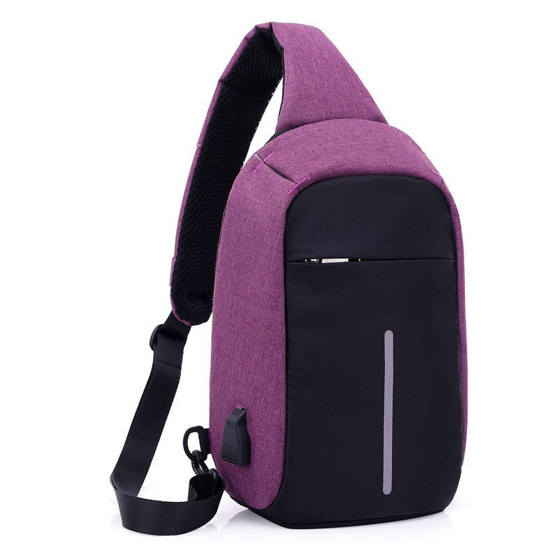 Borsa a tracolla antifurto con ricarica USB-sicurezza e praticità sempre con te.