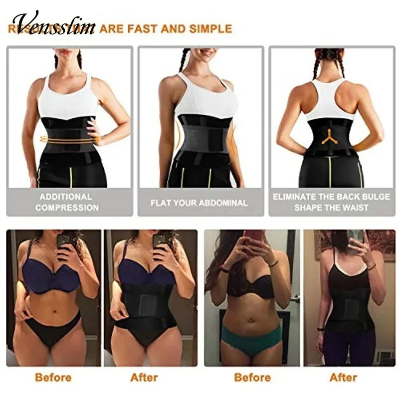 Cintura Snellente in Neoprene _  Ideale per Allenamento e Sudorazione.