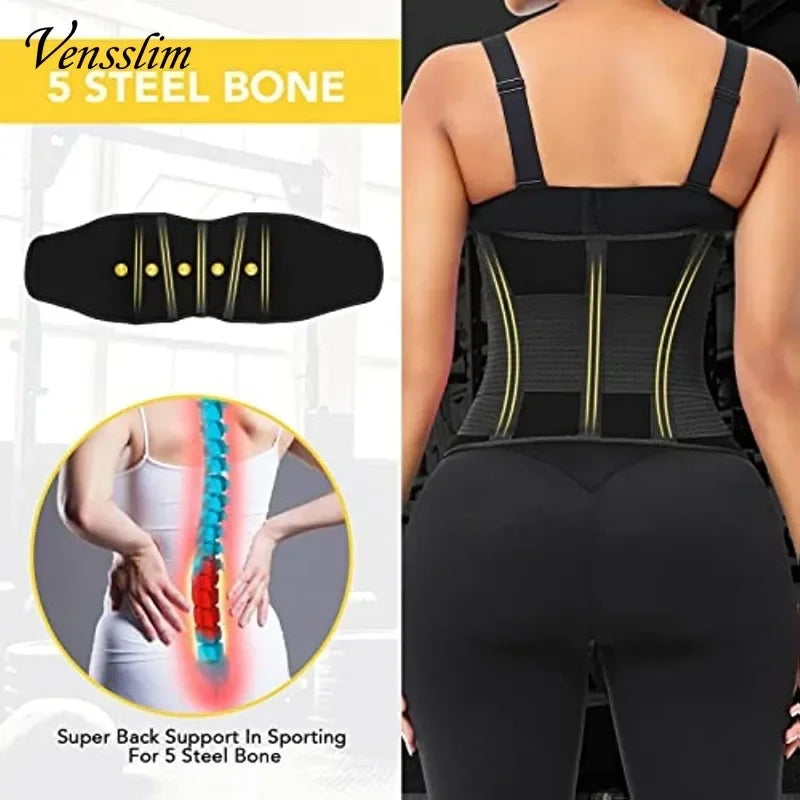 Cintura Snellente in Neoprene _  Ideale per Allenamento e Sudorazione.