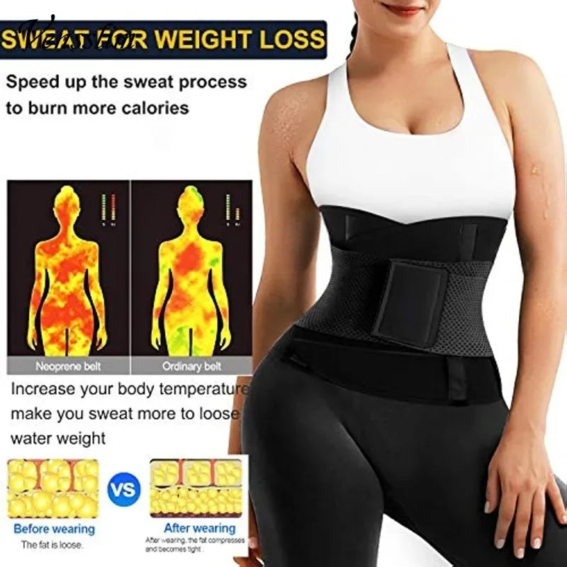 Cintura Snellente in Neoprene _  Ideale per Allenamento e Sudorazione.